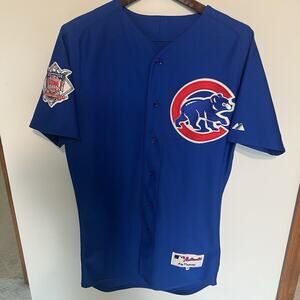 Chicago Cubs Aramis Ramirez 16 Jersey Blue Size 40 Majestic Authentic MLB Sewn